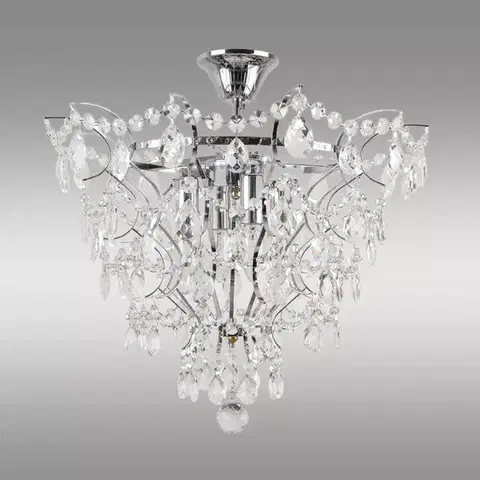 Klasické lustre do obývačky Luster Dalia chróm AC-DAE144C LW1