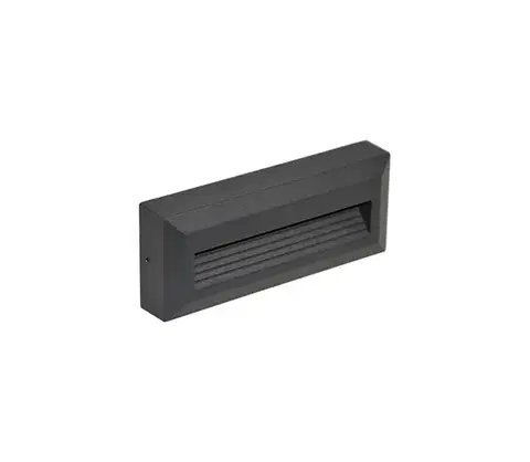 LED osvetlenie  Vonkajšie schodiskové svietidlo KORA LED/1,2W/230V IP54 4000K antracit SKU013642