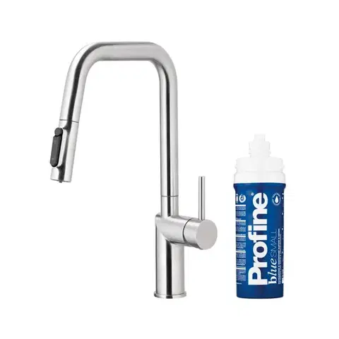 Kuchynské drezy KFA KFA - Batéria drezová DUERO PURE STYLE výsuvná s filtráciou nerez 6623-313-22