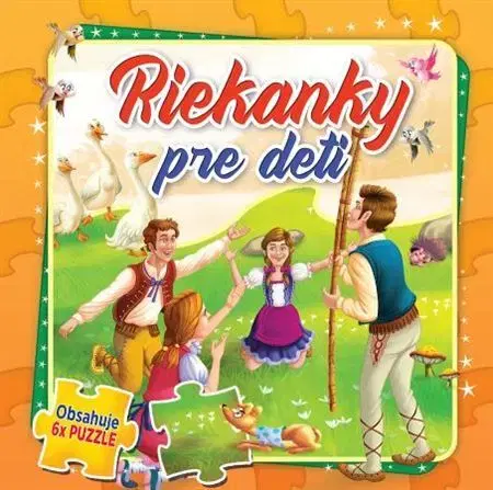 Leporelá, krabičky, puzzle knihy Riekanky pre deti - Obsahuje 6x puzzle