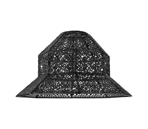 Lampy  Náhradné tienidlo k lustru SAMIRA E27 pr. 33 cm čierna shade M14