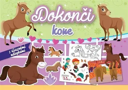 Nalepovačky, vystrihovačky, skladačky Dokonči kone