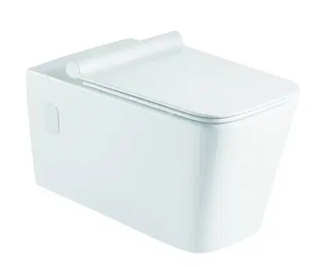 Záchody OLSEN SPA - Závesné WC orloja II. RIMLESS sa SLIM sedadlom Soft-close OLKLT003ER