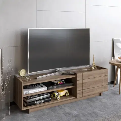 TV stolíky TV stolík Valantina - Walnut