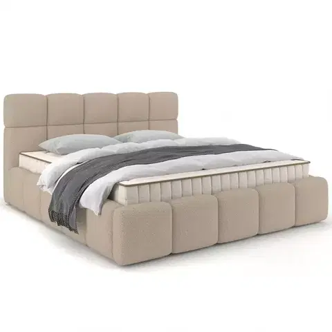 Dvojlôžkové postele Posteľ Fluffy 180/200 Quelle 05 béžová