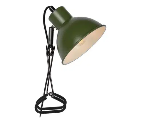Lampy Lucide 45987/01/33 - Lampa s klipom MOYS 1xE27/40W/230V zelená 45987/01/33