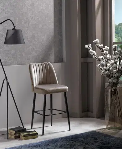 Barové stoličky Bar Stool Set (4 Pieces) Vento - Cappuccino