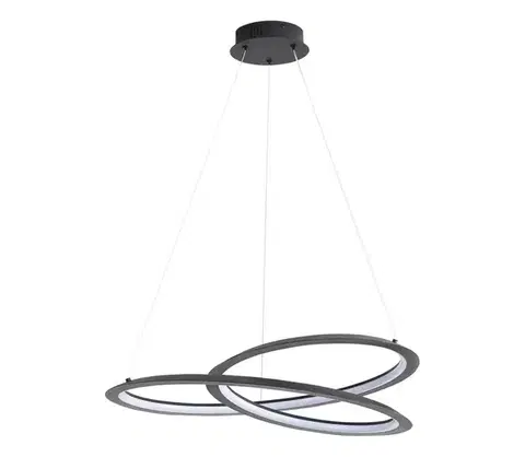 Svietidlá  LED Luster na lanku TANGO LED/44W/230V 4000K pr. 60 cm čierna 331106