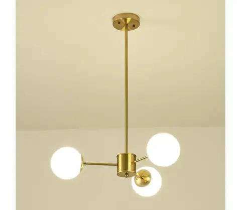 Svietidlá Eurolamp Luster na tyči 3xE27/40W/230V mosadz 144-20019