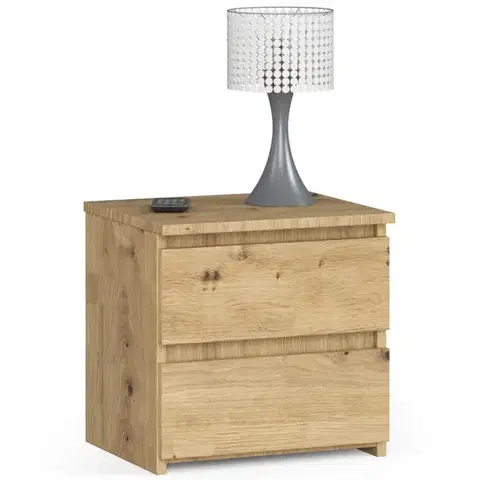 Nočné stolíky Dizajnový nočný stolík CALIN40, dub Artisan