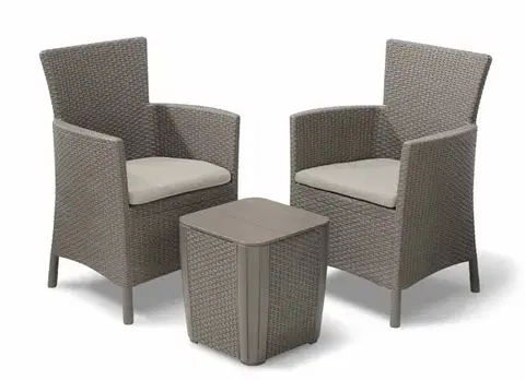 Záhradný nábytok KETER Balkónový set EYWA | cappuccino