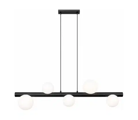 Svietidlá Zuma Line P0574-05N-P7AA - Závesný luster na lane FORES 5xG9/33W/230V čierny P0574-05N-P7AA