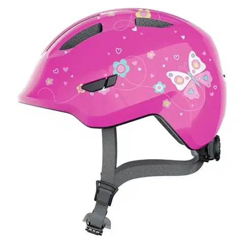 Helmy a prilby na in-line Abus Smiley 3.0 Pink Butterfly - M (50-55)