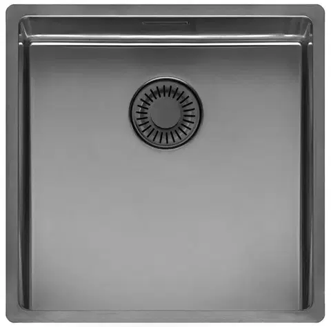 Kuchynské drezy Reginox Nerezový drez Reginox New York 40x40, R38710, Gun Metal R38710