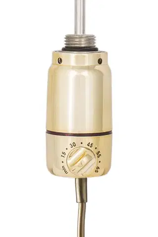 Radiátory do kúpeľne OLSEN SPA - Vykurovacia tyč PATRONA s termostatom - Farba vykurovacej tyče - Zlatá lesklá, Výkon vykurovacej tyče - 150 W RADPST154