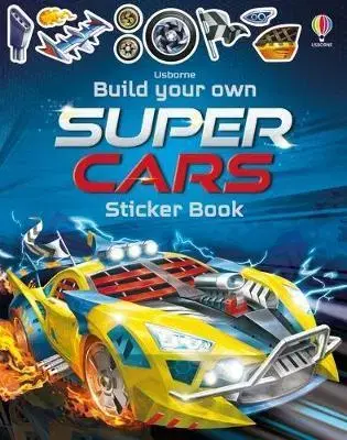 Nalepovačky, vystrihovačky, skladačky Build Your Own Supercars Sticker Book - Simon Tudhope