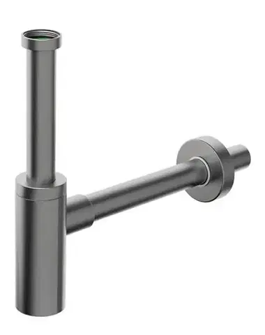 Náhradné diely a príslušenstvo BONOMINI - INOXMATER umývadlový sifón 5/4", odpad 32, nerez/gun metal 0581GM32K2