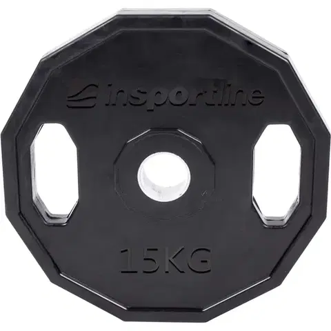 Závažia k činkám Pogumovaný olympijský kotúč inSPORTline Ruberton 15 kg 50 mm