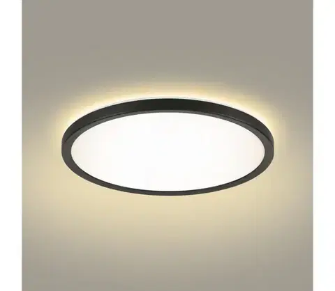 Svietidlá BRILAGI - LED Kúpeľňové svietidlo ULTRA SLIM LED/18W/230V pr. 30 cm čierna IP54 BRI229