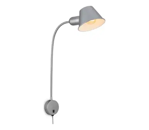 Svietidlá Briloner 2089-014 - Flexibilná nástenná lampa BRELLO 1xE27/10W/230V matný chróm 2089-014