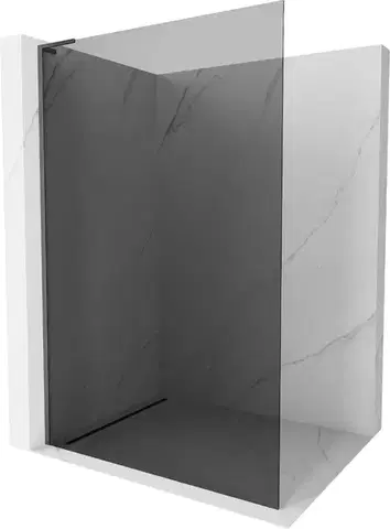 Sprchové dvere MEXEN/S - Kyoto L Sprchová zástena WALK-IN 100 x 200, grafit, grafit metal 800-100-103-95-40