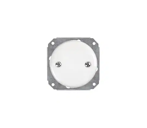 Predlžovacie káble Bohemia-Design - Porcelánová retro krytka na elektroinštaláciu biela RMKX-W