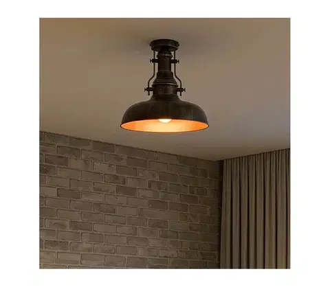 Svietidlá BRILAGI - Stropné svietidlo PYRONIC 1xE27/40W/230V priemer 32 cm bronzová/patina 892OPV2707
