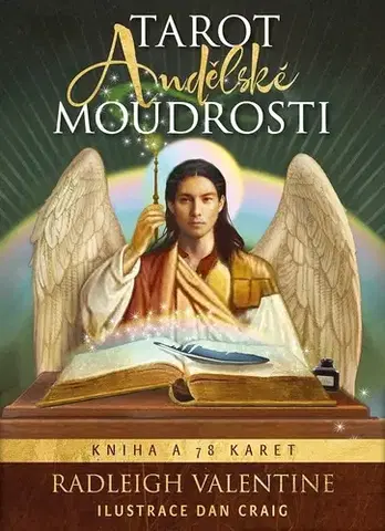 Veštenie, tarot, vykladacie karty Tarot andělské moudrosti - Kniha a 78 karet - Valentine Radleigh,Lucie Hovjacká