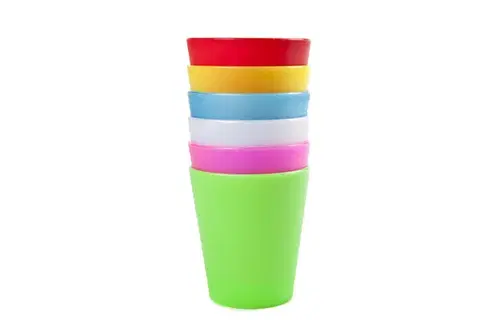 Kelímky, poháriky MAKRO - Poháre farebné plastové, sada 6ks 200 ml