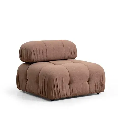 Kreslá Kreslo / Jednomiestna pohovka Bubble O1 - Brown Bouclette