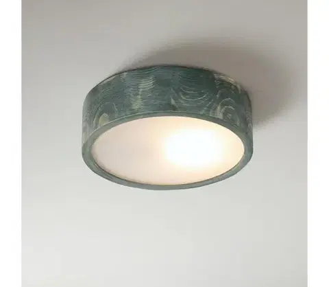 Svietidlá BRILAGI - Stropné svietidlo PINO 1xE27/15W/230V borovica/zelená pr. 27,5 cm LD-PD-6.1