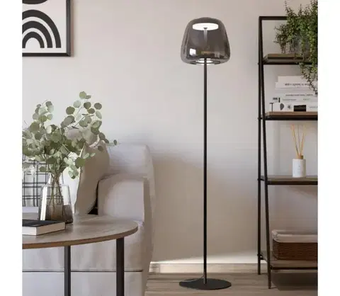 Lampy Eglo 901196 - LED RGBW Stlmiteľná stojacia lampa ALFERO-Z LED/15,5W/230V dymová 901196
