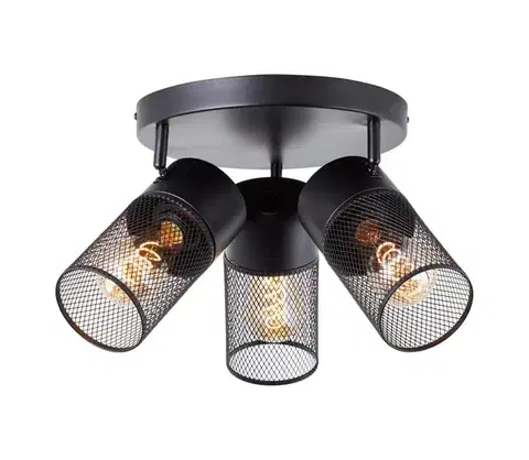 Svietidlá Brilliant - Bodové svietidlo KAMOLO 3xE27/40W/230V čierne 99725/76