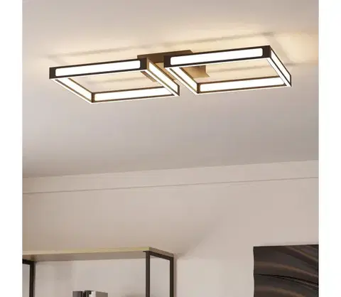 Svietidlá Eglo 99788 - LED Stropné svietidlo ALTAFLOR 2xLED/11,2W/230V čierna 99788