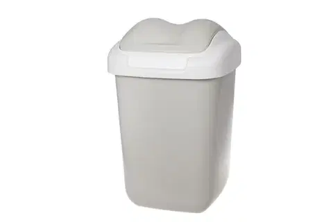 Koše odpadkové PLAFOR - Kôš odpadkový 15 l FALA s výklopným vekom, capuccino
