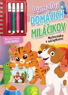 Nalepovačky, vystrihovačky, skladačky Vymaľuj domácich miláčikov