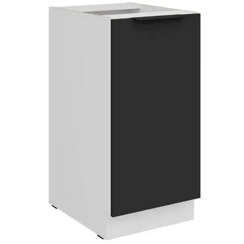 Kuchynské skrinky stojace Kuchynská skrinka Aria-Bl/Wh Anti Fingerprint 40d 1f Bb