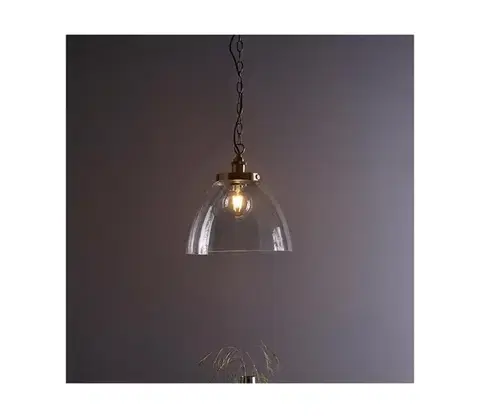 Svietidlá Endon 102926 - Luster na reťazi HANSEN 1xE27/10W/230V mosadz 102926