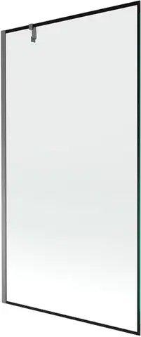 Sprchové dvere MEXEN/S - Next vaňová zástena FIX 100 x 150, čierna vzor, grafit metal 895-100-000-00-70-95