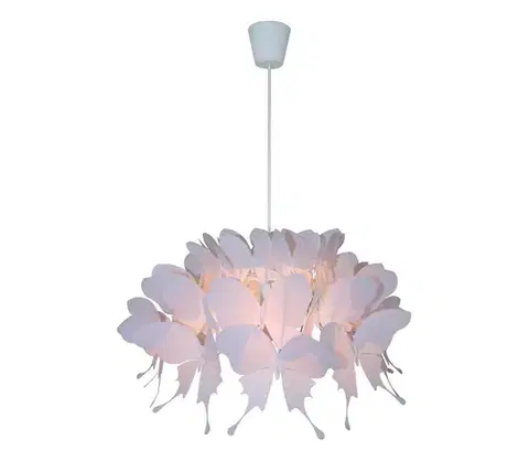 Svietidlá Light Prestige Detský luster FARFALLA 1xE27/60W/230V ružový LP-MD088-3439A/1P RÓŻOWY