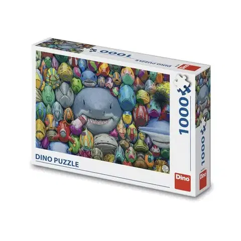 1000 dielikov Dino Toys Puzzle Farebné rybičky 1000 Dino