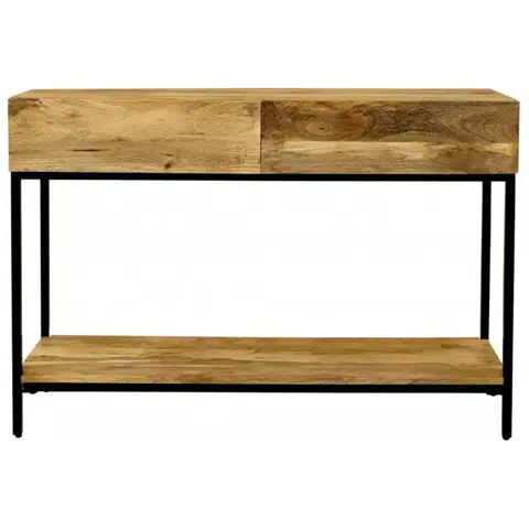 Konzolové stolíky Konzolový stolík Gita 110x76x35 indický masív mango