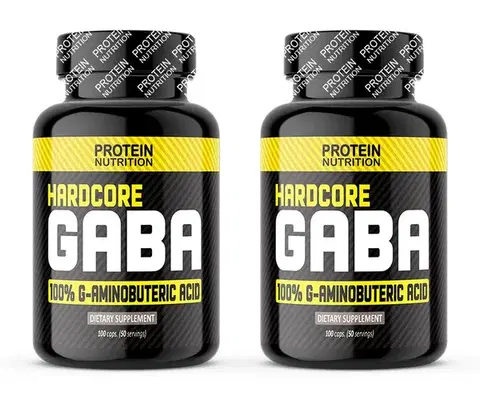 GABA 1+1 Zadarmo: Hardcore GABA - Protein Nutrition 100 kaps. + 100 kaps.