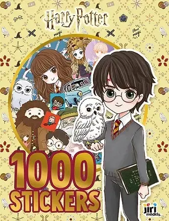 Nalepovačky, vystrihovačky, skladačky 1 000 samolepiek v zošite Harry Potter