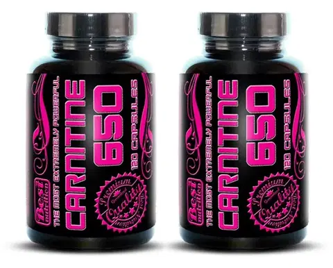 L-Karnitíny 1+1 Zadarmo: Carnitine 650 od Best Nutrition 120 kaps. +  120 kaps.