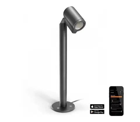 Záhradné lampy Steinel 058678-LED Vonkajšia lampa so súmrakovým senzorom 1xGU10/7,86W/230V IP44 058678