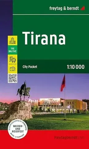 Európa Tirana 1:10 000 - vreckový atlas