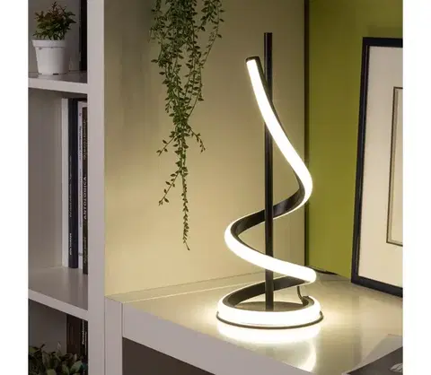 Lampy ONLI - LED Stolná lampa TWIST LED/12W/230V 4000K 40 cm čierna 5061/LN