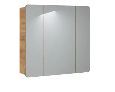 Kúpeľňový nábytok COMAD - Zrkadlová skrinka 80cm 3 dvierka ARUBA 5907611647295