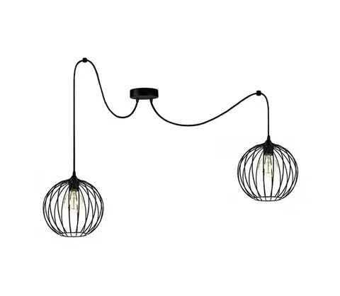 Svietidlá  Luster na lanku MATT 2xE27/60W/230V pavúk 0406